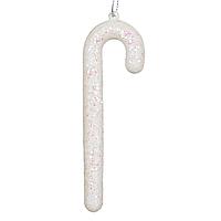Ornament Brad Crăciun, Acadea Glitter, Spumă, Alb, 12x4 cm