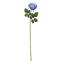 Floare Artificială, Trandafir, Tulpină Lungă, Culoare Albastru-Mov, Înălțime 67 cm