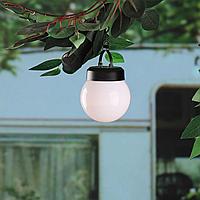 Felinar Solar Suspendat, LED, Lumină Albă, Diametru 10cm, Înălțime 10cm, Plastic