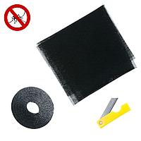 Plasă Anti Üânțari Fereastră, Negru, 150x150 cm, Instalare Ușoară, Protecție UV, Poliester
