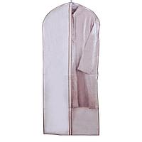 Husă Protectoare Rochii și Paltoane, Model Fereastră Vizualizare Conținut, Culoare Ecru, Dimensiuni 65x150cm