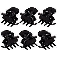 Set Clame Păr, Negru, 1.5cm, 6 Bucăți