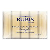 Set Săpun Solid, Rubis, Marsilia, Aromă Lavandă, 5 x 100g