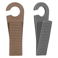 Opritor Ușă, Set 2 Bucăți, Cârlig, Culoare Taupe și Gri, Dimensiuni 13x3x2.5 cm