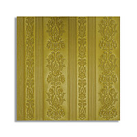 Tapet 3D Autoadeziv, design modern, rezistent la umezeala, usor de curatat, 70x70cm, Naimeed D4708, Auriu