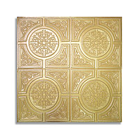 Tapet 3D Autoadeziv, design modern, rezistent la umezeala, usor de curatat, 70x70cm, Naimeed D4722, Auriu