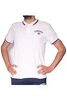 Tricou polo barbati Lonsdale, Alb, Marime M Alb, M INTL