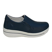 Pantof trendy cu talpa groasa si insertie de elastic, bleumarin (Culoare: