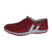Adidas sport, modern, perforat, din piele naturala de culoare rosie (Marime: