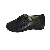 Adidas perforat din piele naturala, neagra, cu imprimeu floral (Culoare: NEGRU,