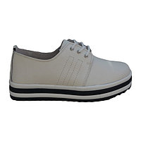 Pantof clasic tip sport, de culoare alba, model tineresc cu siret (Marime: 36,