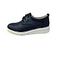 Pantof trendy cu siret si talpa usoara, din piele naturala bleumarin (Culoare: - foto 1 - id-p104798776