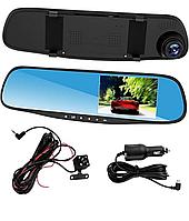 Oglinda Auto retrovizoare cu Camera Duala Fata - Spate ecran 2,4 inch/6 cm, Full HD 1080p, Mod Parcare, G Senzor, Detectare Miscare, Unghi larg filmare, Negru