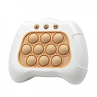 Jucarie Pop It Interactiva Pentru Copii, Antistres, Cu Sunete Si Lumini Model Poppy Pop, Plastic, Alb
