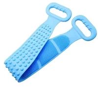 Burete Exfoliant din Silicon pentru Dus , Curatare Profunda Piele Albastru