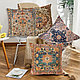 Huse pentru perini ornamentale 45x45 cm, set 4 piese, vintage - foto 3 - id-p104862300