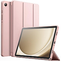 Husa pentru Samsung Galaxy Tab A9 A9 Plus 11 inch 2023, moale TPU cu suport triplu, auto Sleep Wake Rose Gold