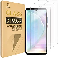 Folii de ecran compatibil cu Huawei P30 Lite, duritate 9H, transparent set de 3
