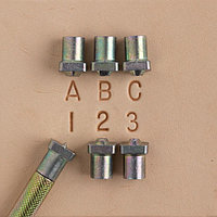 Set stante embosare piele litere si cifre 6mm.