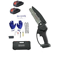 Mini ferastrau cu lant si accesorii, Arvada Gardentool 2407, 800w, viteza lant 5m/s, 6" marimea lamei, 2
