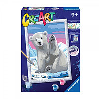 Pictura pe numere Ravensburger - Urs polar