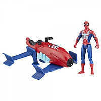 Set vehicul Hydro Jet si figurina Spider Man 10 cm