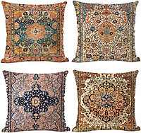 Huse pentru perini ornamentale 45x45 cm, set 4 piese, vintage