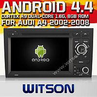 NAVIGATIE ANDROID 4.4.4 DEDICATA AUDI A4 S4 RS4 SEAT EXEO RNS-E WITSON W2-A9764A INTERNET WIFI PROCESOR CORTEX