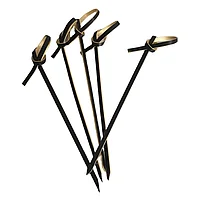 Bete nod VERSAGO pentru cocktail, aperitive, gustari, finger food, negru 100 buc, 9 cm
