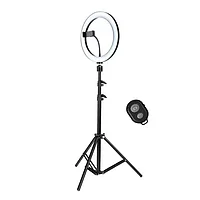 Set Lampa circulara profesionala, Ring Fill Light, diametru 30 cm, 12 inch, 180 Led-uri si Trepied 120 cm, 3