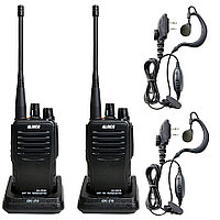 Set Statie Radio Portabila Alinco DJ-VX46-E, cu Casca Hands-Free Alinco EME-75A