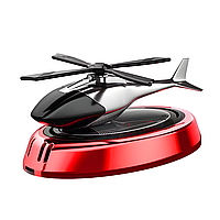 Aromadifuzor auto solar premium Elicopter, roșu, aromă Gardenia