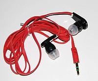 Casti Audio cu Jack 3.5 mm si Dopuri din silicon. Culoare Rosie