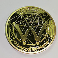Moneda Suvenir WebDollar, diametru 40 mm, Aurie, 2018