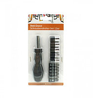 Set surubelnita de uz casnic cu 11 accesorii, Neagra