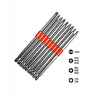 Set 10 piese, Bituri hexagonale extra lungi, cu lungime de 150 mm