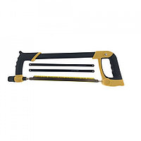 Fierastrau de mana cu trei lame, lemn, metal si plastic, 300mm, Galben