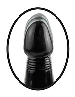 Thrusterul vibrator prezintă un vârf conic pentru a ușura inserție și un motor de șoaptă care oferă vibrații