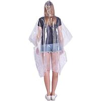 Pelerina de ploaie, cu gluga, din material impermeabil, marime universala pentru adulti, transparenta
