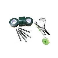 Set aparat de legat vita de vie + 10.000 capse + 10 benzi culoare verde Heinner