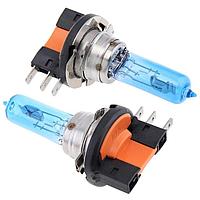 Set de 2 becuri halogen H15, putere 55W, 12V, lumina alba, intensitate lumina continua, fara fluctuatii, negru