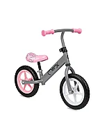 Bicicleta fara pedale, copii 3 ani+, Momi Fleet -Gri