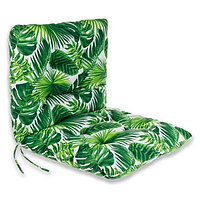 Perna Scaun cu Spatar Frunze Tropicale pentru Spatii Exterioare 100x50 cm