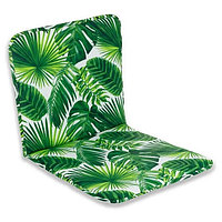 Perna Scaun cu Spatar Frunze Verzi Tropicale pentru Spatii Exterioare 85x43 cm