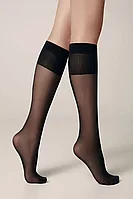 Șosete modelatoare, lungi 3/4, Lycra, Conte Active 40 Den - Nero - 36-39 (23-25)