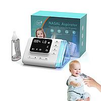Aspirator Nazal Electric Digital, Profesional,LED, pentru Bebelusi si Copii 9 Trepte de Absorbtie, Rezervor