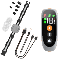 Zgarda Electrica Dresaj Caini, 800m, Vibratii, Sunet, Soc Electric, Iluminare LED, Rezistenta Apa, USB-C, Ecran LCD