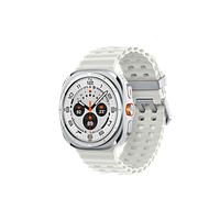 Samsung Watch Ultra 47mm 1.5" (eSIM Cellular) Titanium Silver / White strap