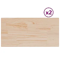 Blaturi masă 2 buc. 70x35x1,7 cm dreptunghiulare lemn masiv pin
