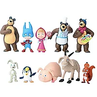 Set 10 Figurine Masha Si Ursul, Tnagora®, 7 cm
